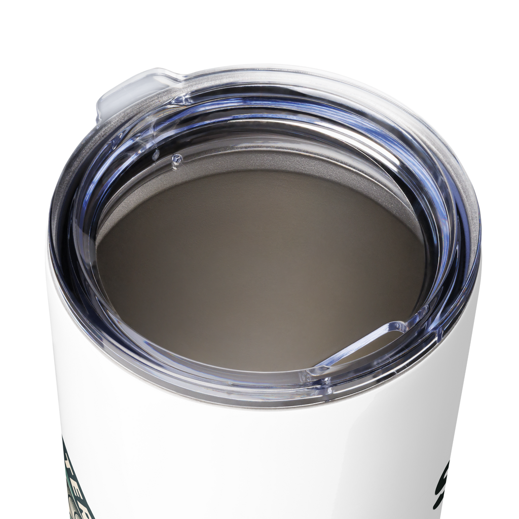 Tapered stainless steel tumbler FWDF logo + send it deep